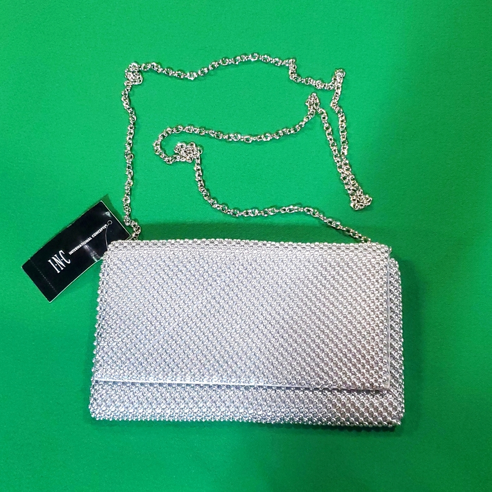 Inc international concepts Prudence Shiny Mesh Clutch Created for Macy's